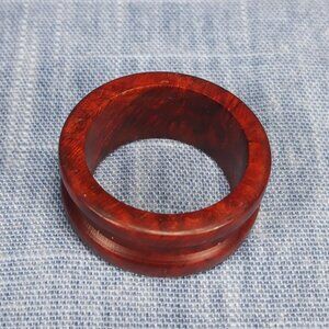 Hardwood Ring Made from Briarwood - Size 9 (US)